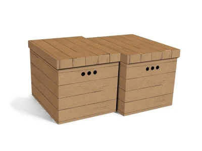 Dekoračné krabica doska hnedá XL, bal./2 ks - dekoračné krabice, úložný box, praktické krabice, úložné krabice, kartónová krabica, úložná krabica do šatníkov, úložné boxy, úložná krabica s vrchnákom, úložný box v vrchnákom, úložné krabice s vrchnákom, papierová krabica, papierové krabice s vrchnákom,