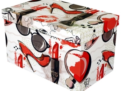 Dekoračná krabica malá, glamur  bal./2ks ( posledné balenie ) - dekoračné krabice, úložný box, praktické krabice, úložné krabice, kartónová krabica, úložná krabica do šatníkov, úložné boxy, úložná krabica s vrchnákom, úložný box v vrchnákom, úložné krabice s vrchnákom, papierová krabica, papierové krabice s vrchnákom,