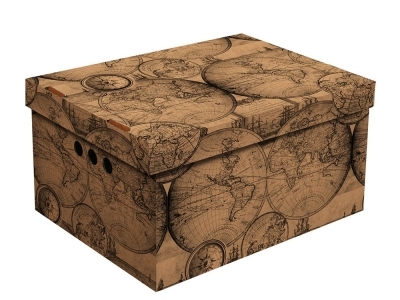 Dekoračná krabica A4  mapa ,  bal. /2ks - dekoračné krabice, úložný priestor pre hračky, praktické krabice, úložné krabice, kartónové krabice, úložné krabice do šatníkov, úložné boxy, farebná krabica