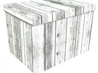 Dekoračná krabica BS drevo M,  (posledné balenie ) - 