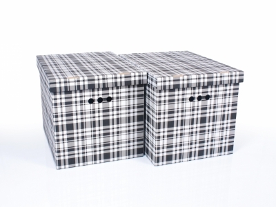 Dekoračná krabica , mriežka  XL bal. /2ks - Pekné krabice vyrobené z kartónu môžte si do nich uložiť čokoľvek a zároveň poslúžia ako pekný bytový doplnok.
Rozmer 46x32x33 cm.
1 bal./2 ks,  cena za 1 bal.